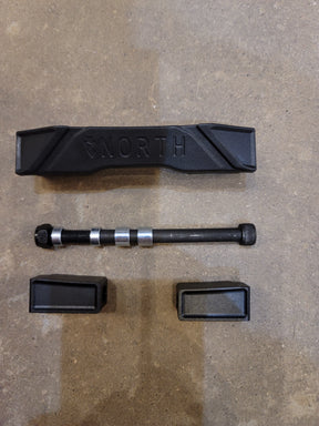 North Scooters North Switchblade Black front Grind Plate Aluminum Rear Plug Upgrade Kit- 5 wide Scooter Deck Ends
