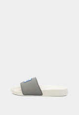 DC Men's Slide SE Sandals- Off White/Grey