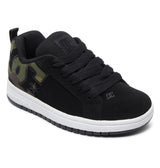 DC Mens Court Graffik Shoes - Black/Black/Green