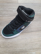 DC Youth Pre Hi Top EV Shoes - Green/Black/Navy