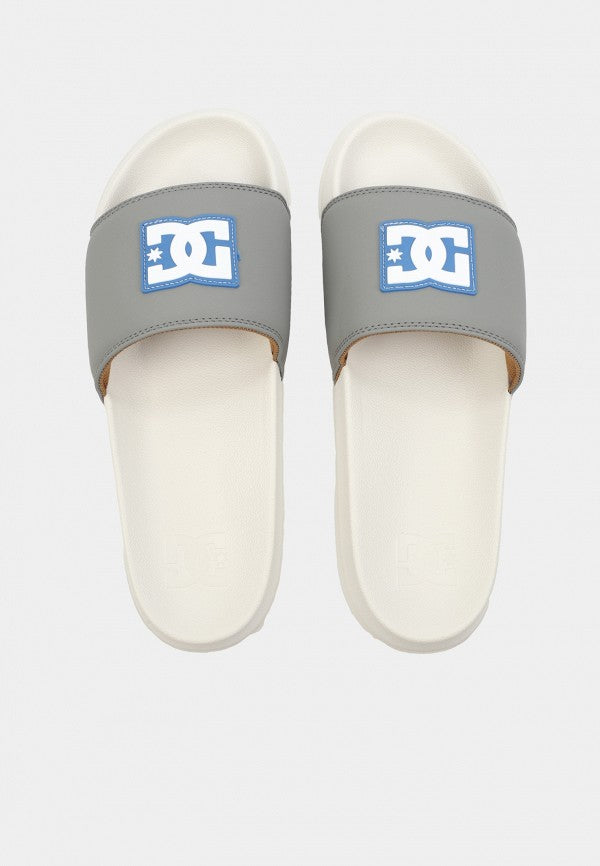 DC Men's Slide SE Sandals- Off White/Grey