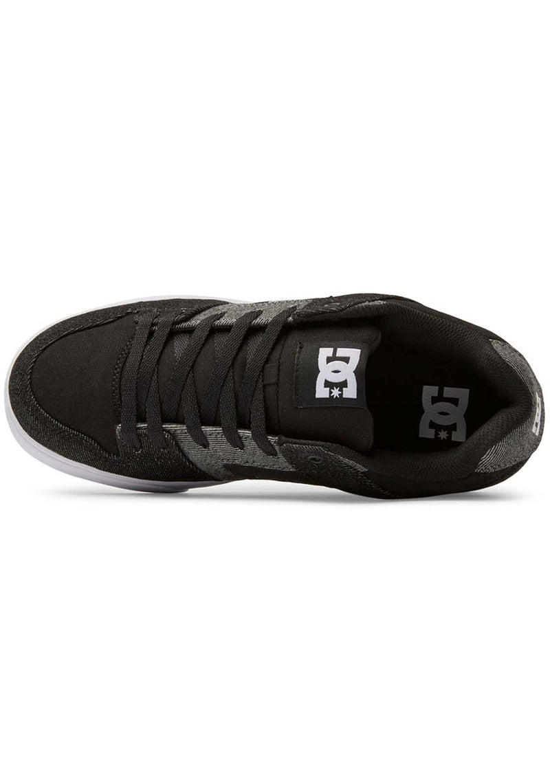 DC Men's Pure Skate Shoes - Black Denim