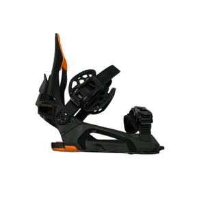 Nidecker Nidecker Men's Muron-R Snowboard Bindings Black Orange S Mens Snowboard Bindings