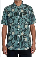 RVCA RVCA Men's Botanical SS Shirt Black Floral S Mens Button Up Short Sleeve Shirts