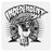 Independent Indy Sticker Shredded Black/White 5" Stickers