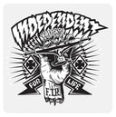 Independent Indy Sticker Shredded Black/White 5" Stickers