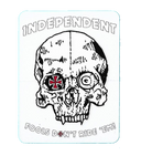 Independent INDY STICKERS FOOLS DONT RIDE EM 3.5in WHITE/RED/BLACK Stickers