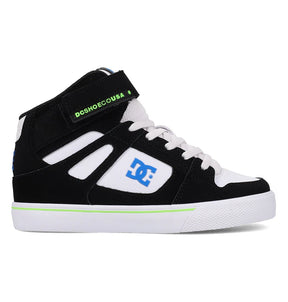 DC DC Youth Pure High Top Shoes - Black/Blue/White Black/Blue/White 13 Youth Boys Skate Shoes 5T to 13T and 1 to 7 US Size