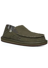 Sanuk Sanuk Men's Donny Hemp - Army Army 10 Mens Shoes 6 to 18