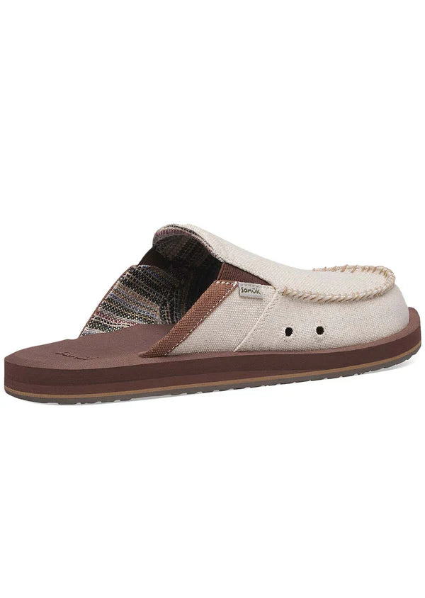 Sanuk Sanuk Men's You Got My Back Hemp - Natural Natural 09 Mens Slip On Shoes 6 to 18