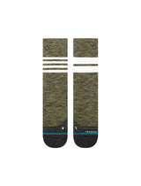 Stance Off Trail Socks in Dark Olive, detail view