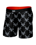 Saxx Saxx Men's Multi-Sport Mesh Boxer Brief Fly - MAXX LUXX LOGO-BLACK MAXX LUXX LOGO-BLACK S Mens Boxer Brief Underwear
