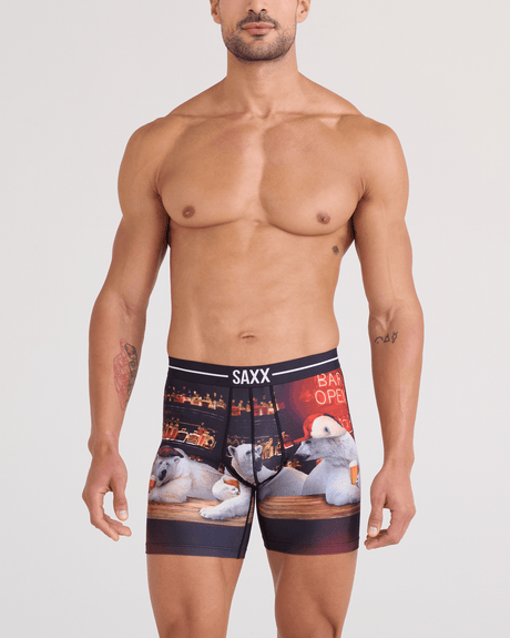 Saxx Saxx Volt Breathable Mesh Boxer Brief - DA BEARS-MULTI DA BEARS-MULTI M Mens Boxer Brief Underwear