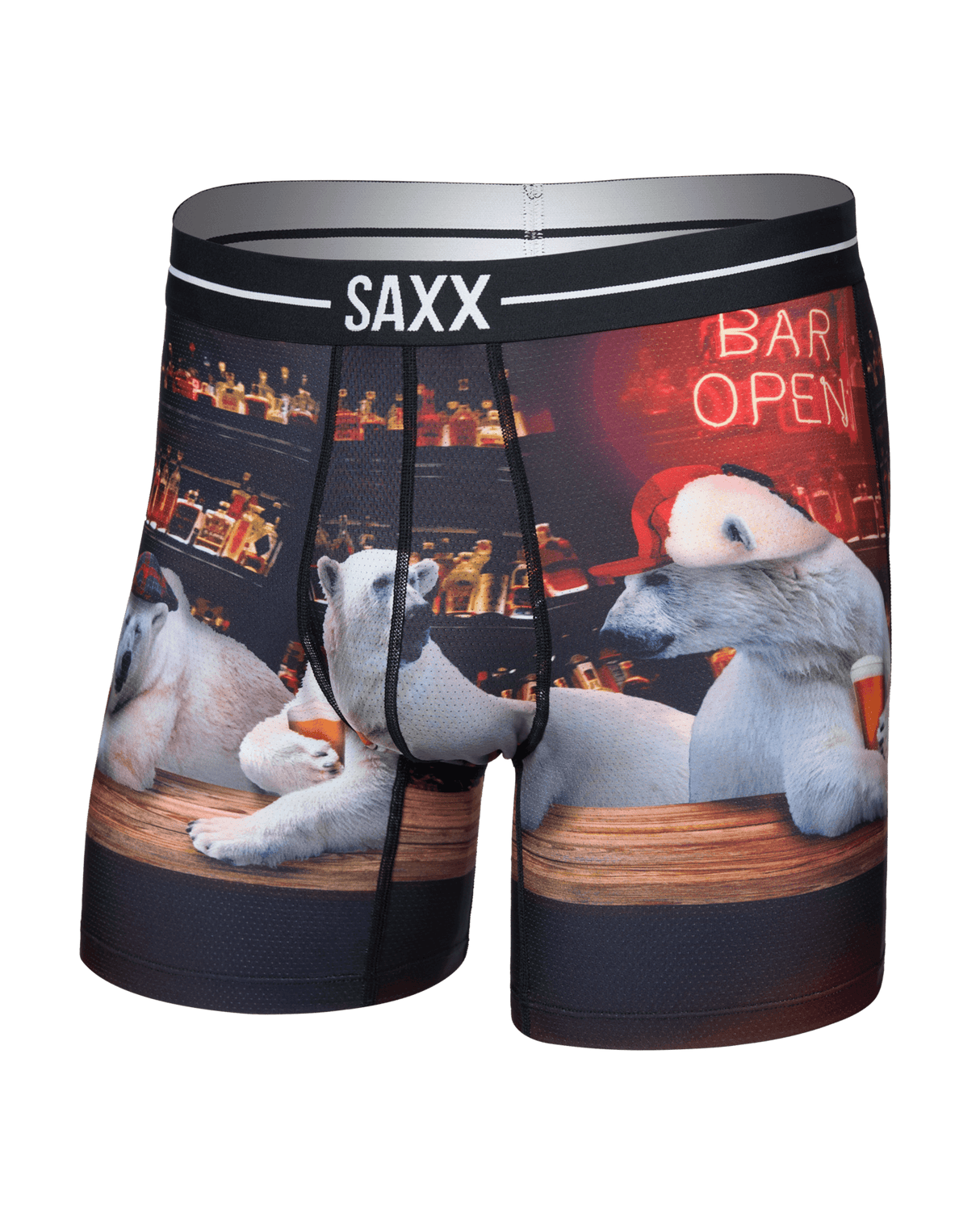 Saxx Saxx Volt Breathable Mesh Boxer Brief - DA BEARS-MULTI DA BEARS-MULTI M Mens Boxer Brief Underwear