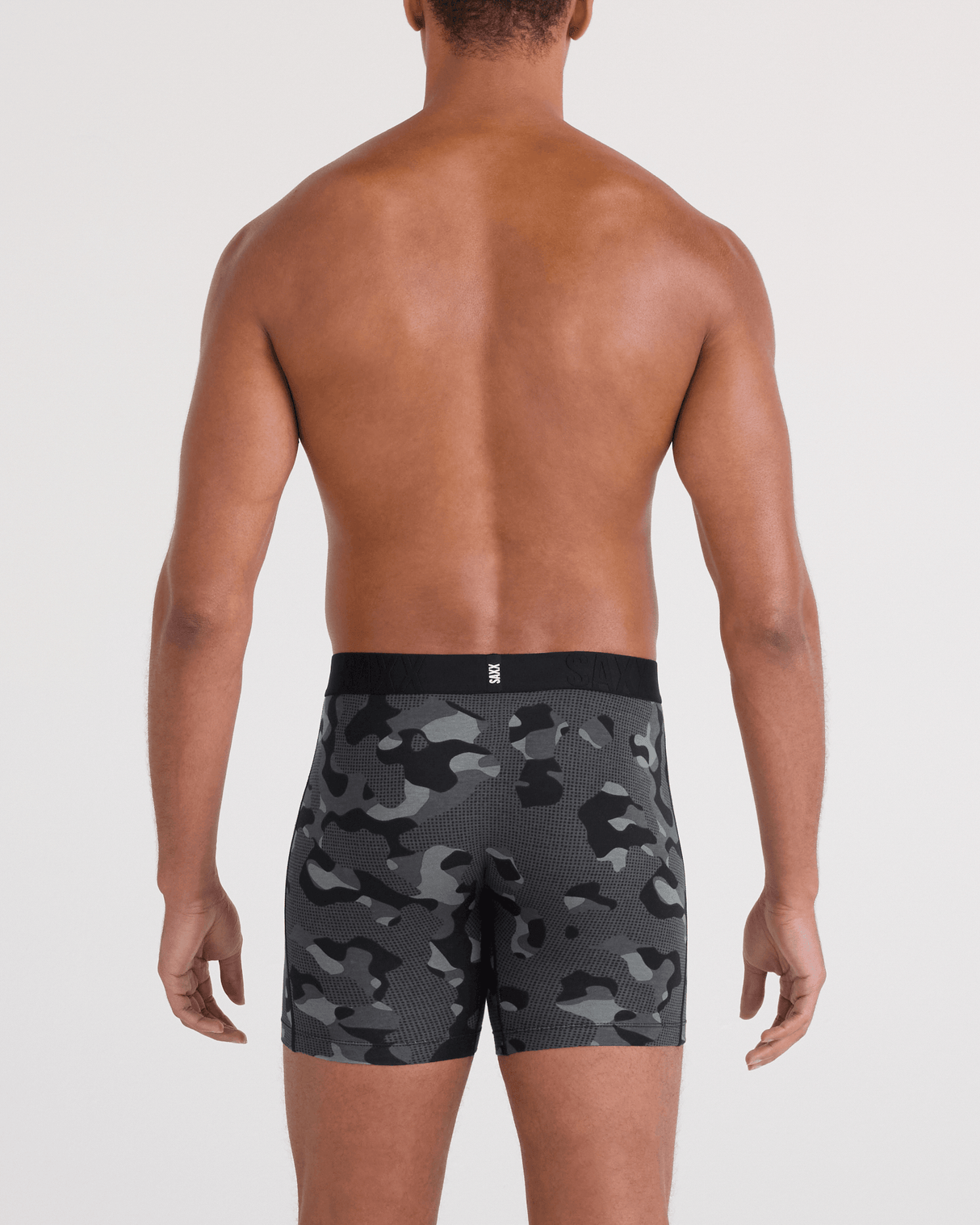 Boxer rafraîchissant en coton Saxx pour homme - Camouflage galet-graphite
