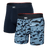 Saxx Saxx Men's Vibe Xtra Soft Comfor Boxers 2 Pack -POND CAMO/NAVY POND CAMO/NAVY S Mens Boxer Brief Underwear