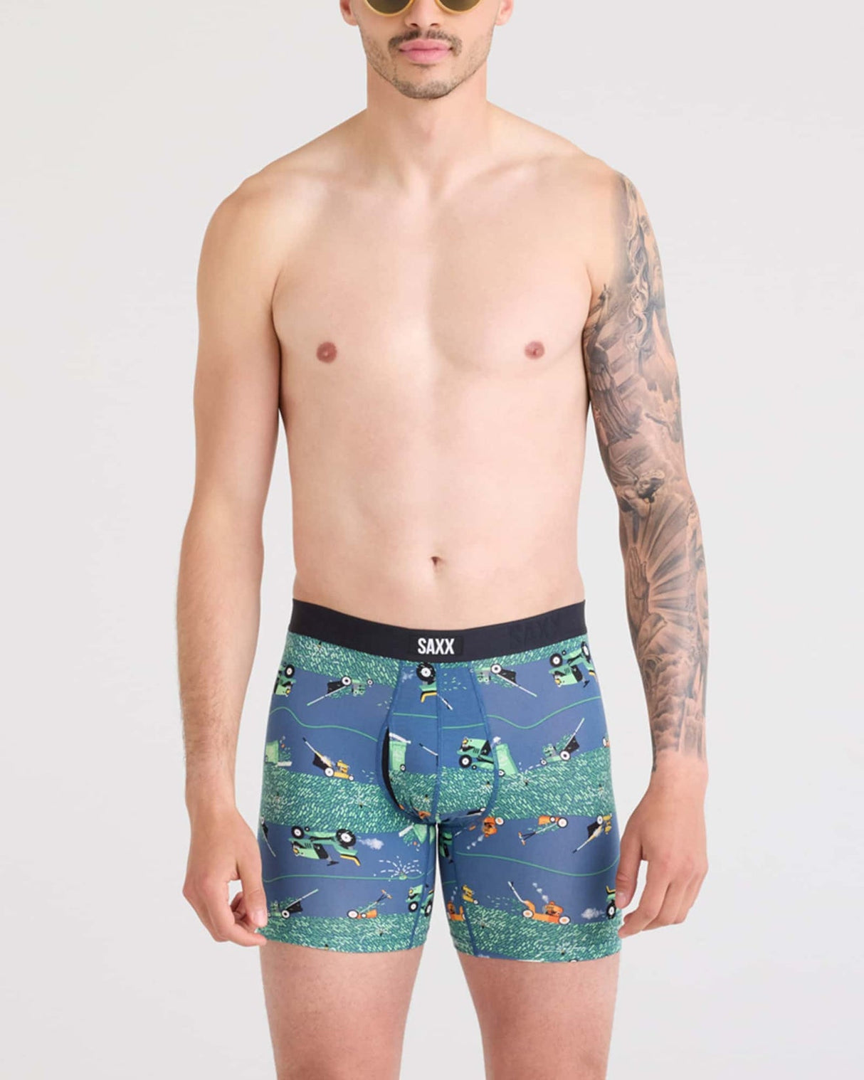 Saxx Saxx Men's Vibe XTRA Boxer Brief Fly - BUZZCUT-DARK DENIM BUZZCUT-DARK DENIM M Mens Boxer Brief Underwear