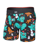 Saxx Saxx Men's Vibe XTRA Boxer Brief Fly - 19TH HOLE-IDAYS-FD BLACK 19TH HOLE-IDAYS-FD BLACK M Mens Boxer Brief Underwear