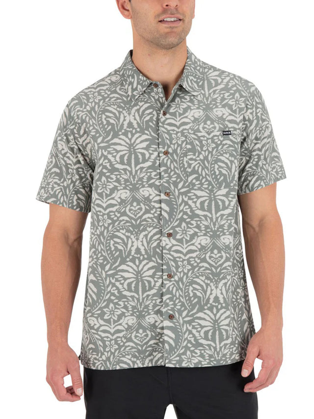 Hurley Hurley Men's Rincon Aero SS Great White M Mens Button Up Short Sleeve Shirts