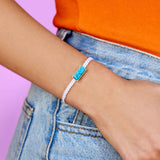 Pura Vida Tulum Gold Charm Bracelet - detail view