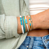 Pura Vida Tulum Gold Charm Bracelet - styled view