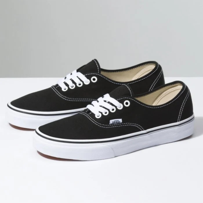 Van's Van's Unisex Authentic - Black Black 8/9.5 Unisex Skate Shoes 6 to 18