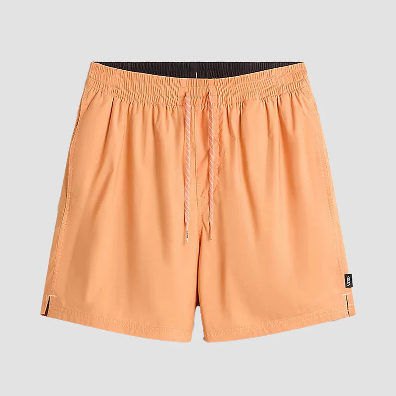 Vans Vans Men's Primary Solid Elastic Boardshort Copper Tan S Mens Elastic Swim Trunks