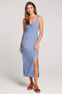 Saltwater Luxe Saltwater Luxe Women's Woven Tank Midi Dress - Worn Blue Worn Blue S Womens Long Dresses