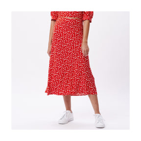 Obey Obey Womens Capri Skirt RED_MULTI S Womens Fabric Skirts