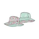 Roxy Roxy Lover In The Sun Reversible Bucket Hat Brook Green Ditsy In Paradise 1SZ Womens Hats Fashion