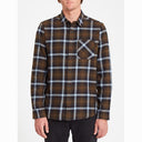 Volcom Volcom Mens Caden Plaid Long Sleeve Shirt Black M Mens Button Up Long Sleeve Shirts