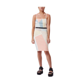 Obey Obey Womens Glen Aspen Dress PEACH_MULTI XS Womens Short Dresses