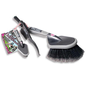Muc-Off Muc-Off 3-Piece Brush Set 1sz Bike Tools