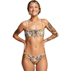 RVCA RVCA Avant Gardner Medium Rise Bikini Bottoms RVCA Black S Womens Bikini Bottoms