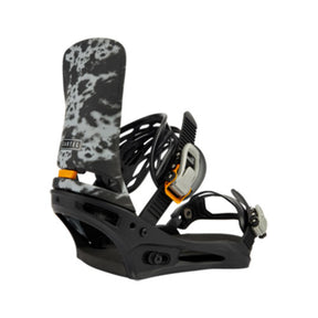 Burton Burton Cartel Re:Flex Mens Snowboard Bindings Gray Acid Wash L Mens Snowboard Bindings