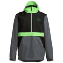 Airblaster Airblaster Mens Trenchover Jacket Black Hot Green S Mens Insulated Snowboard Jacket