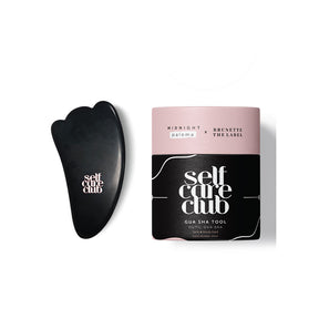 Brunette Brunette Gua Sha Tool Black Obsidian Stone 1SZ Self Care