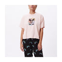 Obey Obey Womens Flower Dance Custom Crop Tee CHAMPAGNE S Womens T-Shirts