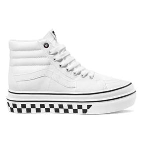 Vans Vans Unisex Super Comfycush SK8-HI Shoes True White/Black 4.5/6 Unisex Skate Shoes 6 to 18