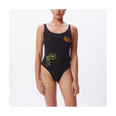 Obey Obey Womens Love and Peace Flash 2 Bodysuit BLACK S Womens Tank Tops