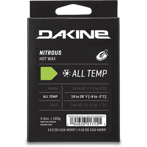 Dakine Dakine Nitrous All Temp Wax Assorted OS Snowboard Waxing Tools