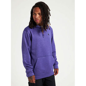 Burton Burton Mens Oak Pullover Hoodie Prism Violet Heather S Mens Pullover Hoodies