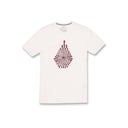 Men's Volcom Vibey Stone Fifty Short Sleeve Tee in White.