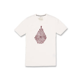 Men's Volcom Vibey Stone Fifty Short Sleeve Tee in White.