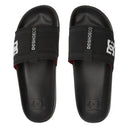 DC DC Lynx Slide Sandals Black/Grey/Red 7 Mens Slip on Sandals 5 to 11