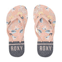 Roxy Roxy RG Viva Stamp II Youth Flip Flops LT Peach 11 Youth Girls Slip on Sandals 5T-13T & 1-7 US Size