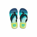 Reef Reef Boys Kids Ahi Flip Flops Aqua/Green 13/1 Youth Boys Sandals 5T to 13T and 1 to 7 US Size