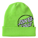 Santa Cruz Santa Cruz Big Dot Beanie Safety Green 1SZ Mens Toques