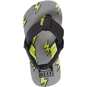 Reef Reef Little Ahi Flip Flops High Voltage 5/6 Youth Boys Sandals 5T to 13T and 1 to 7 US Size