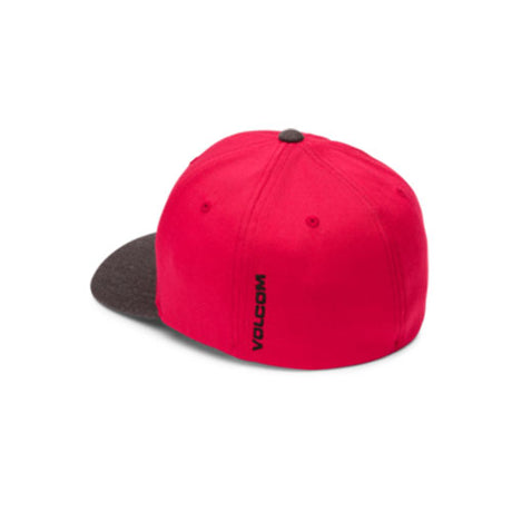 Men's Volcom Full Stone Heather Flexfit Hat in Cayenne.